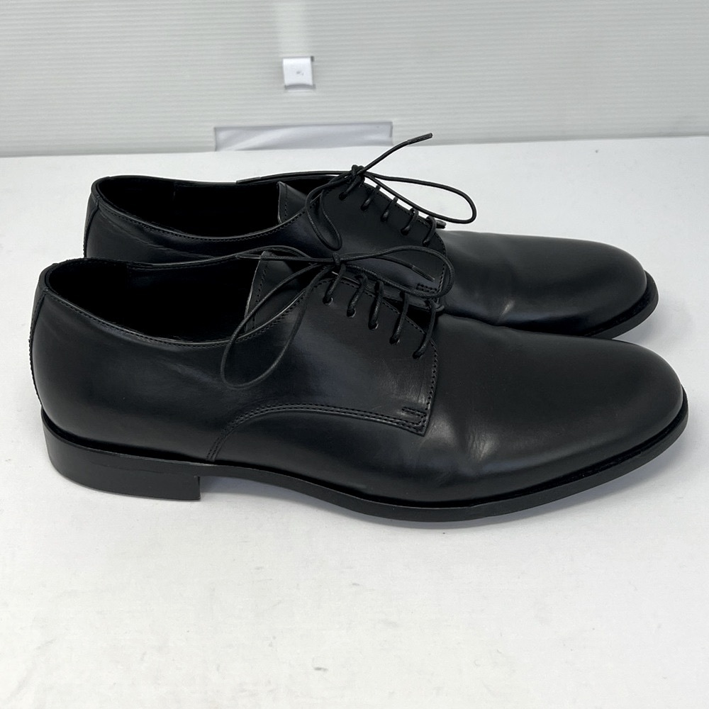 THEORY***Black Calf Leather Men’s Lace-Up Shoes***US 8,9.5,10.5**$485